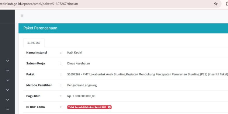 Angka stunting di Kabupaten Kediri