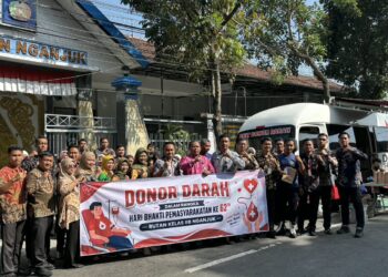 Peringati Hari Bhakti Pemasyarakatan ke-62, Rutan Nganjuk Hadirkan Aksi Kemanusiaan Lewat Donor Darah