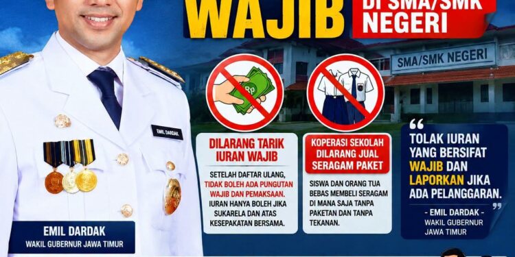 Hotline Pungli Dibuka, Pemprov Jatim Kirim Sinyal Keras: Pendidikan Negeri Tidak Boleh Menjadi Ladang Pungutan
