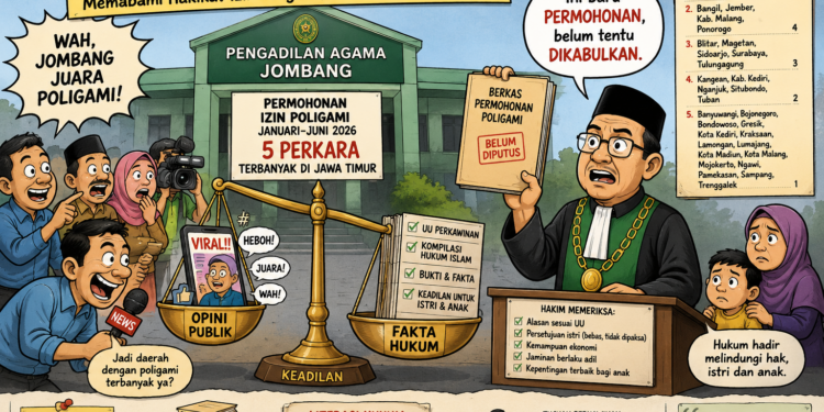 Lima Permohonan Poligami di Jombang, Saat Publik Perlu Memahami Hakikat Izin Pengadilan, Bukan Sekadar Angka